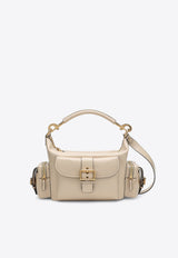 Chloé Leather Camera Shoulder Bag Beige CHC24AS533N83/Q_CHLOE-24Q