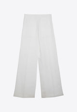 Chloé Wide-Leg Tailored Pants White CHC24UPA04016/O_CHLOE-101