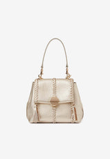 Chloé Small Penelope Leather Top Handle Bag CHC24US567N379DJ LIGHT GOLD
