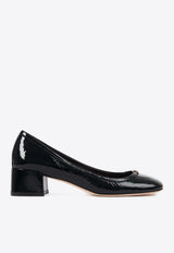 Chloé Marcie 45 Patent Leather Pumps Black CHC24W06RNG001 Black