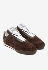 Chloé Kick Suede Low-Top Sneakers Brown CHC25A07IMS/R_CHLOE-27Z
