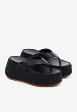 Chloé Nama Wedge Flatform Slides CHC25A10XSN001