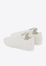 Chloé Kick Quilted Leather Sneakers White CHC25S07IPN101 White