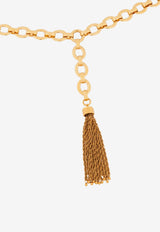Chloé Pompoms Signature Brass Belt Gold CHC25SC090CB7 9DC