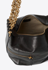 Chloé Camera Chain Leather Shoulder Bag Black CHC25SS418N83001 Black