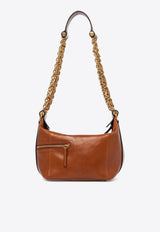 Chloé Camera Chain Leather Shoulder Bag Brown CHC25SS418N8326M Clay Brown