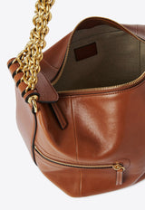 Chloé Camera Chain Leather Shoulder Bag Brown CHC25SS418N8326M Clay Brown