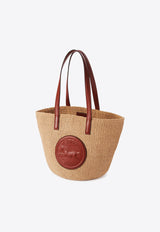 Chloé Large Horse Medal Basket Bag Brown CHC25SS591O8227S Sepia Brown