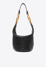 Chloé Small Bracelet Shoulder Bag in Grained Leather Black CHC25SS618O37001 Black