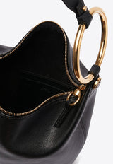 Chloé Small Bracelet Shoulder Bag in Grained Leather Black CHC25SS618O37001 Black