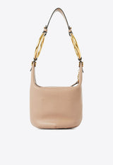 Chloé Small Bracelet Shoulder Bag in Grained Leather Pink CHC25SS618O37527 Woodrose