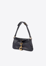 Chloé Kerala 25 Leather Shoulder Bag Black CHC25SS743O4944C Black Navy