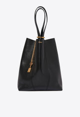 Chloé Spin Grained Leather Tote Bag Black CHC25SS811N84001 Black