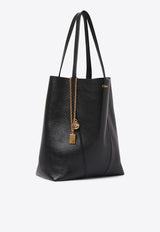 Chloé Spin Grained Leather Tote Bag Black CHC25SS811N84001 Black