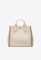 Chloé Carry Canvas Logo Tote Bag Beige CHC25SS910O65/R_CHLOE-26Y