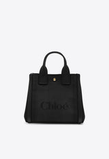 Chloé Small Carry Canvas Shoulder Bag Black CHC25SS911O65/R_CHLOE-001