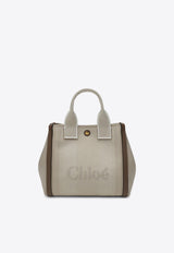 Chloé Small Carry Jacquard Canvas Tote Bag Beige CHC25SS911O65/R_CHLOE-23N