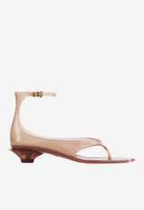 Chloé Signature Jelly Sandals Brown CHC25U09VRQ 260