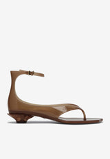 Chloé Jelly Thong Sandals Brown CHC25U09VRQ/S_CHLOE-260