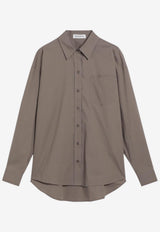 The Frankie Shop Ornella Asymmetric Shirt Gray CHFS21090CO/R_THE-219