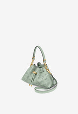 Jimmy Choo Small Cinch Perforated Leather Shoulder Bag Green CINCH SMALL BPJ VERDE/GOLD