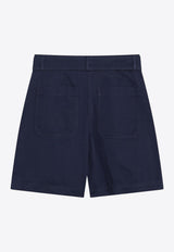 Weekend Max Mara Cirino High-Waist Mini Shorts Blue CIRINOCO/Q_MAXMW-005