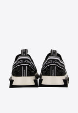 Dolce & Gabbana Sorrento Melt Low-Top Sneakers with Crystals Black CK1644 AZ144 8S574