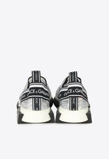 Dolce & Gabbana Sorrento Melt Low-Top Sneakers with Crystals Silver CK1644 AZ144 8V135