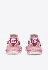Dolce & Gabbana Airmaster Mesh and Leather Low-Top Sneakers Pink CK1984 AR139 8B913