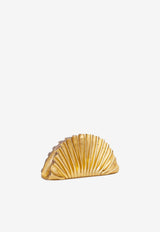 Cult Gaia Min Nala Fanned-Style Clutch Gold CL2092NP_GOLD