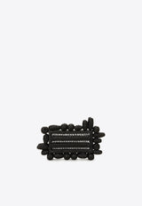 Cult Gaia Akira Beaded Rattan Clutch Black CL3715RT1235_BLACK