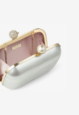 Jimmy Choo Cloud Pearl and Crystal Clutch CLOUD TLY IVORY