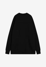 Rick Owens X Champion Tommy T Loose Sweatshirt Black CM01E1671CHFE/Q_RICKO-09