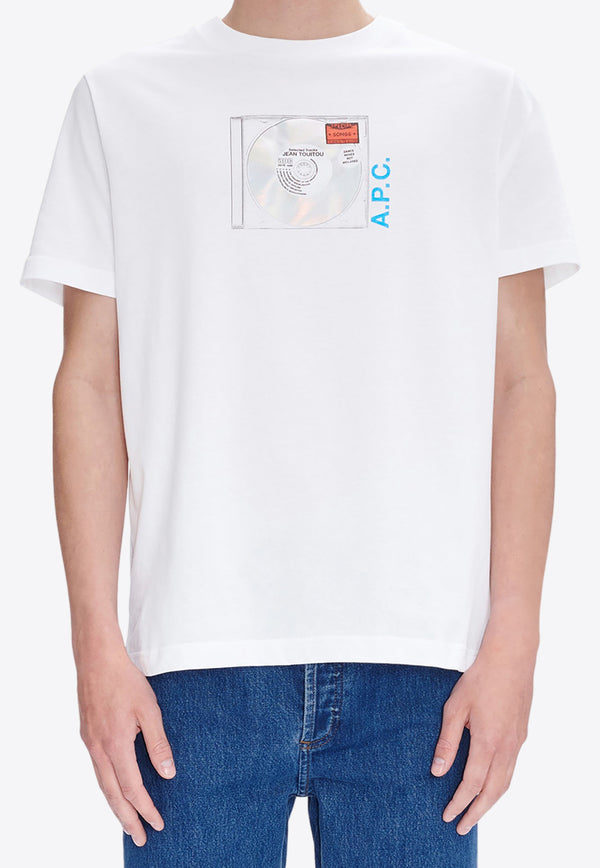 A.P.C. Jibe Printed Crewneck T-shirt COEIO-H26339WHITE