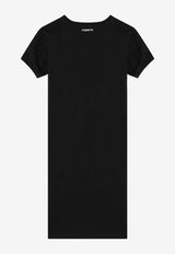 Coperni Heart Embellished Crewneck Dress Black COPJS127F5011CO/Q_COPE-BLK