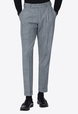 PT Torino Patterned Wool Tailored Pants Gray CORFZAZ40FWDRG27/R_PT0F-0990