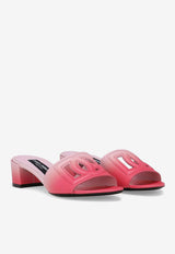 Dolce & Gabbana Bianca 40 Leather Mules CR1139 AS204 HF5AC Pink