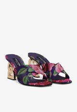 Dolce & Gabbana Jacquard 3.5 75 Floral Mules CR1595 AR393 8S861