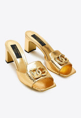 Dolce & Gabbana Abaya 60 Python Print Leather Mules Gold CR1699 C2EM4 80997