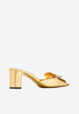 Dolce & Gabbana Abaya 60 Python Print Leather Mules Gold CR1699 C2EM4 80997