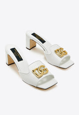 Dolce & Gabbana Abaya 60 Calf Leather Mules White CR1699 CW576 80002