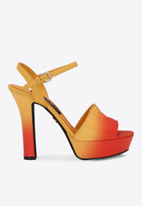 Dolce & Gabbana 85 Ombre Platform Sandals in Calfskin Multicolor CR1702 AS204 HO5AC