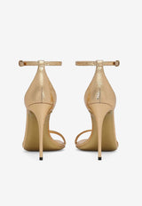 Dolce & Gabbana Keira 105 Python Leather Sandals CR1717 A2F48 87503 Gold