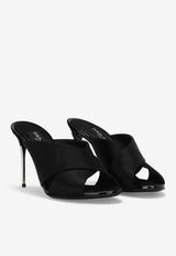 Dolce & Gabbana Keira 85 Satin Mules CR1738 AV799 8B956 Black