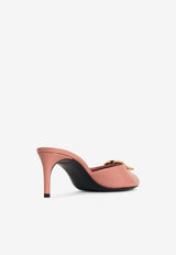 Dolce & Gabbana Keira 60 DG Logo Sandals in Patent Leather Pink CR1799 A1471 80405