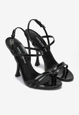 Dolce & Gabbana Keira 2.0 105 Calf Leather Sandals Black CR1923A1037/R_DOLCE-80999