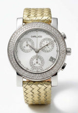 Carlucci Chronograph 36mm Watch Silver CARLC36W_TH