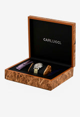 Carlucci Chronograph 36mm Watch Silver CARLC36W_TH