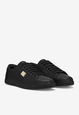 Dolce & Gabbana Calfskin Saint Tropez Low-Top Sneakers Black CS1735 AN990 80999