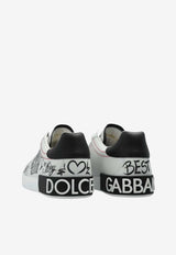Dolce & Gabbana Portofino Crown Low-Top Sneakers White CS1760 A9AG1 89697